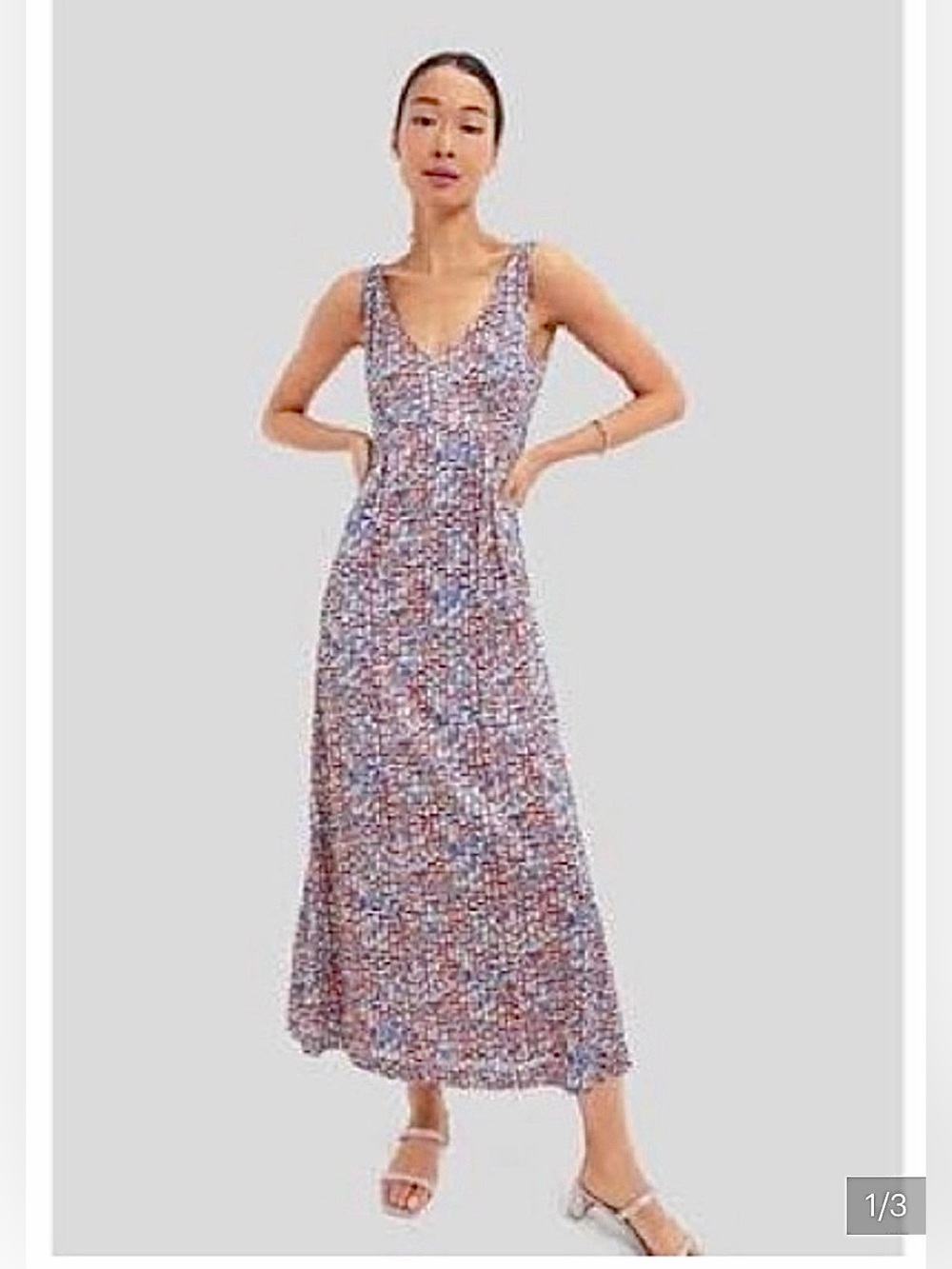 NWT Tuckernuck Sleeveless V-Neck Multicolor Maxi Dress